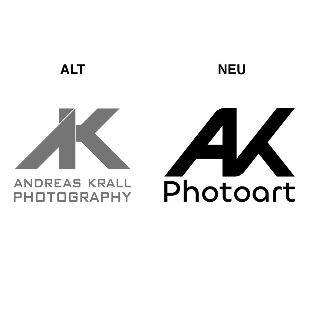 Vergleich zwischen altem und neuem Logo